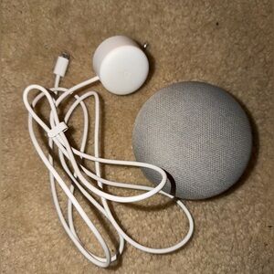Google Home in Light Gray with Charger